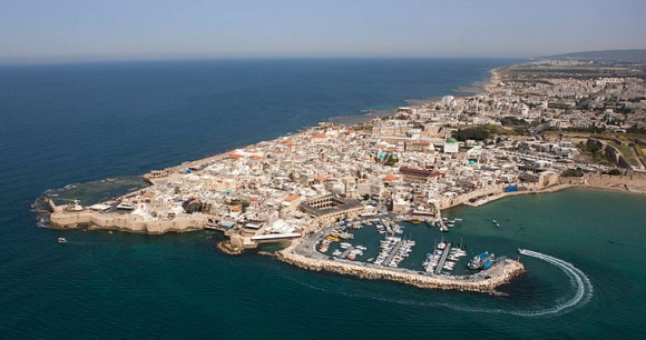 Acre, Aerial view via Wikimedia.