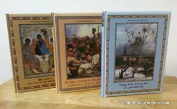 A set of books about Russian art, purchase at Agada